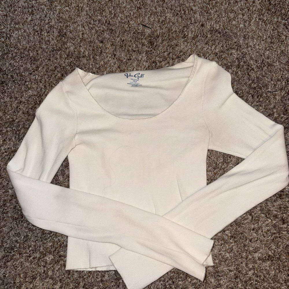 Brandy Melville Cream Long Sleeve Top